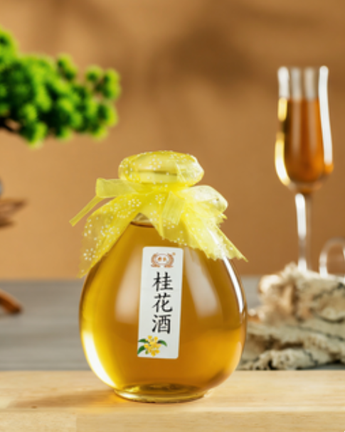 桂花酒・古法酿造・桂香浓郁・8 度微醺