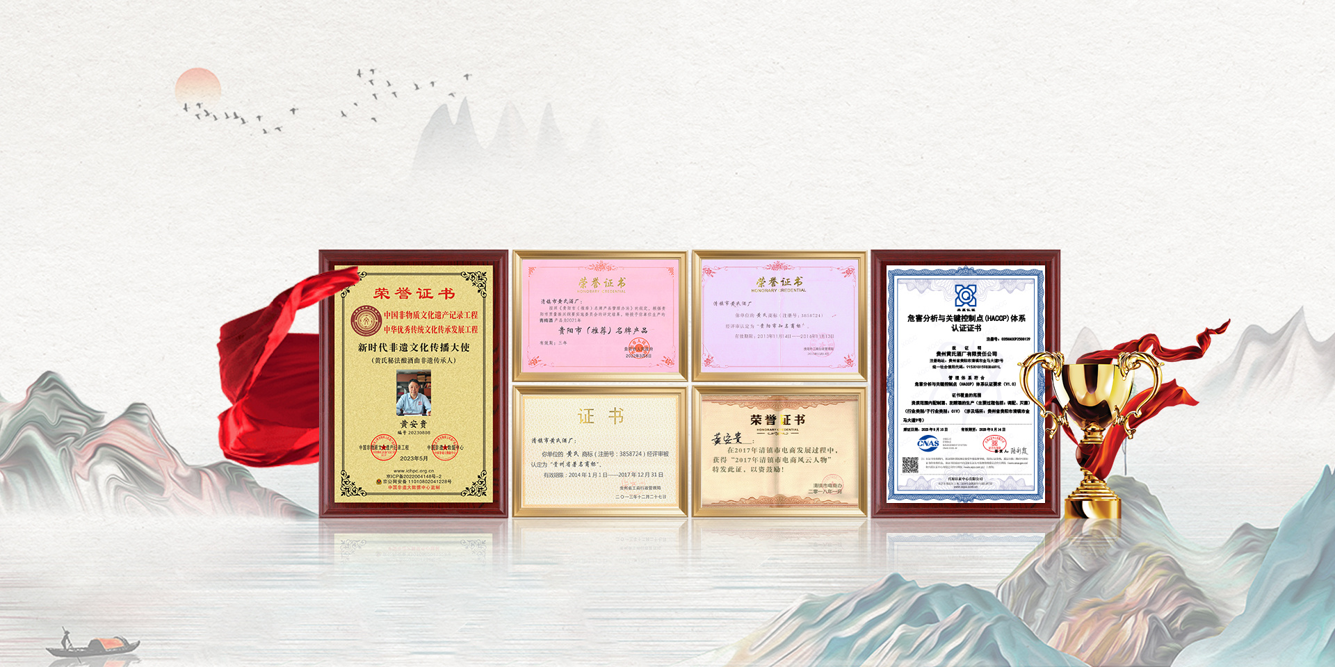 贵州黄氏酒厂SC生产许可证展示-果酒生产资质齐全